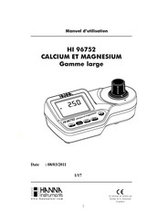 Hanna Instruments HI 96752 Manuel D'utilisation