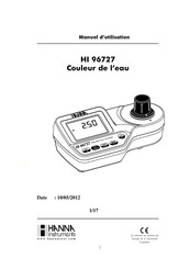 Hanna Instruments HI 96727 Manuel D'utilisation