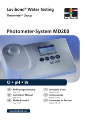 Tintometer Lovibond MD200 AL 200 Mode D'emploi