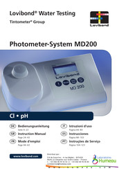 Tintometer Lovibond Water Testing MD200 Mode D'emploi