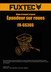 FUXTEC FX-GS36S Mode D'emploi Original