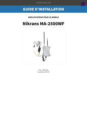 Nikrans MA-2500WF Guide D'installation