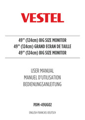 VESTEL PDM-49UG02 Manuel D'utilisation