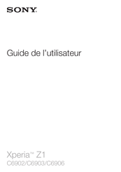 Sony C6906 Guide De L'utilisateur
