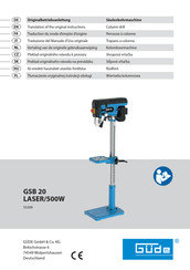Güde 55209 Traduction Du Mode D'emploi D'origine