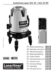 LaserLiner AutoCross-Laser ACL 3C RX Mode D'emploi