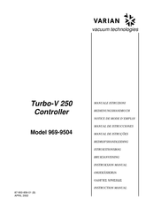 Varian Turbo-V 250 Mode D'emploi