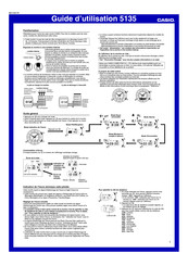 Casio 5135 Guide D'utilisation