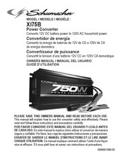 Schumacher Electric XI75B Guide D'utilisation