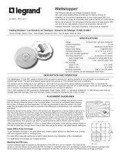 LEGRAND Wattstopper CI-300 Instructions D'utilisation