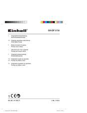 Einhell GH-DP 3730 Mode D'emploi D'origine