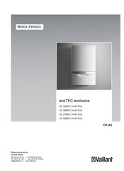 Vaillant ecoTEC exclusive VC 206/5-7 H-AT/CH Notice D'emploi