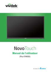 Delta vivitek NovoTouch EK650i Manuel De L'utilisateur