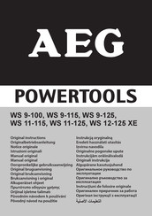Aeg WS 9-100 Notice Originale