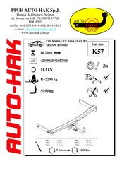 AUTO-HAK K57 Mode D'emploi