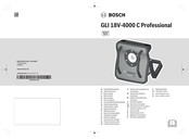 Bosch GLI 18V-4000 C Professional Notice Originale