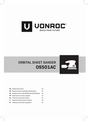 VONROC OS501AC Traduction De La Notice Originale
