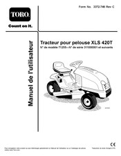 Toro XLS 420T Guide De L'utilisateur