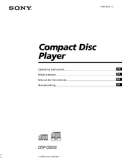Sony CDP-CE535 Mode D'emploi