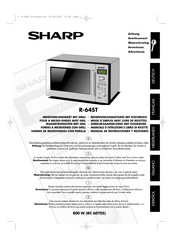 Sharp R-64ST Mode D'emploi Avec Livre De Recettes