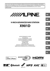 Alpine X901D Guide De Référence Rapide