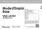 Pioneer Elite VSX-LX101 Mode D'emploi Base