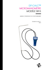 TSI DP-CALC 5815 Manuel D'utilisation Et De Fonctionnement