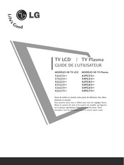 LG 50PG35 Série Guide De L'utilisateur