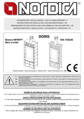 Nordica DORIS INFINITY Instructions Pour L'installation, L'utilisation Et L'entretien