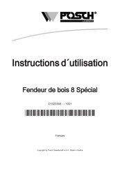 Posch M6145 Instructions D'utilisation