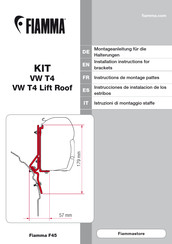 Fiamma F45 VW T4 Lift Roof Instructions De Montage