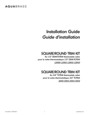 aquabrass SR3495 Guide D'installation