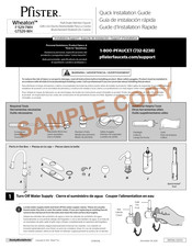 Pfister Wheaton GT529-WH Guide D'installation Rapide