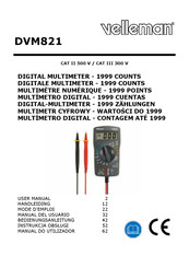 Velleman DVM821 Mode D'emploi