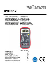 Velleman DVM852 Mode D'emploi