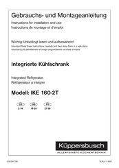 Kuppersbusch IKE 160-2T Instructions De Montage Et D'emploi