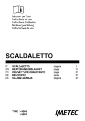 Imetec H5607 Instructions D'utilisation