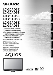 Sharp Aquos LC-20AD5S Mode D'emploi