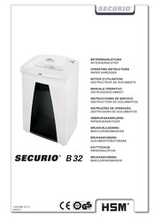 Hsm SECURIO B 32 Notice D'utilisation