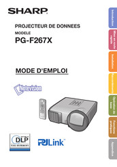 Sharp Notevision PG-F267X Mode D'emploi