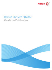 Xerox Phaser 3020BI Guide De L'utilisateur