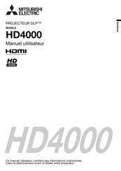 Mitsubishi Electric HD4000 Manuel Utilisateur