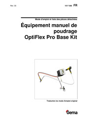 Gema OptiFlex Pro Base Kit Mode D'emploi Et Liste Des Pièces Détachées