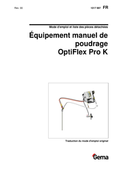 Gema OptiFlex Pro K Traduction Du Mode D'emploi Original