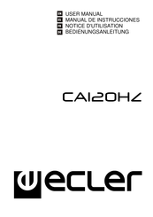 Ecler CA120HZ Notice D'utilisation