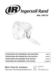 Ingersoll Rand ENL 100 CV Instructions De Montage Et De Service