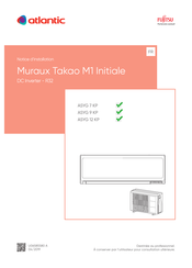 Atlantic Muraux Takao M1 Initiale ASYG 12 KP Notice D'installation