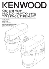 Kenwood KMC5 Série Instructions