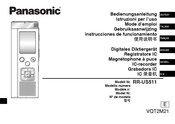 Panasonic RR-US511 Mode D'emploi