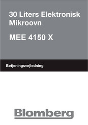 Blomberg MEE 4150 X Mode D'emploi
